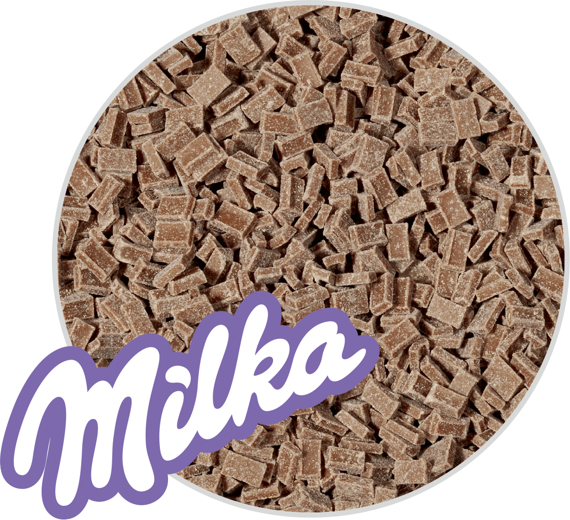 Milka® Plättchen, 3 x 5 mm, 10 kg